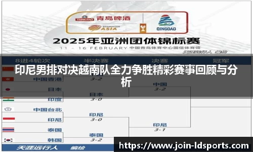 印尼男排对决越南队全力争胜精彩赛事回顾与分析